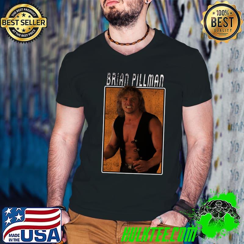 Vintage Wwe Brian Pillman American professional wrestler and professional football player T-Shirt