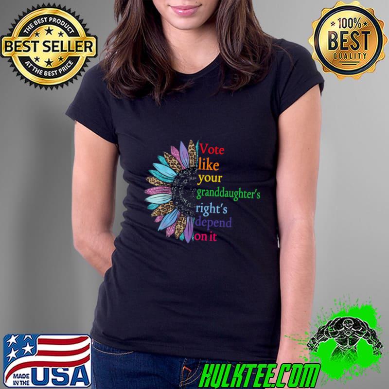 Vote Like Your Daughter’s Rights Depend on It VIII Sunflower Leopard T-Shirt
