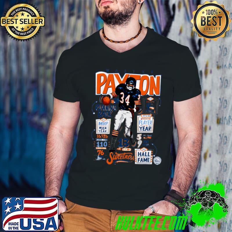Walter Payton American professional football running back Chicago Stats T-Shirt