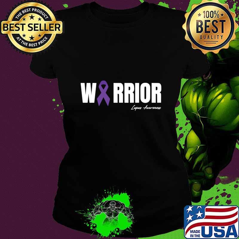 Warrior Lupus Awareness Purple Ribbon T-Shirt