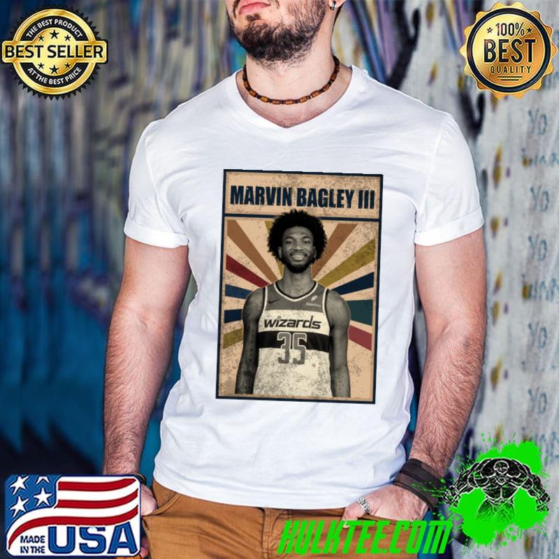 Washington Wizards Marvin Bagley III American professional basketball T-Shirt Guys V Neck Washington Wizards Marvin Bagley III American professional basketball T-Shirt Guys V Neck