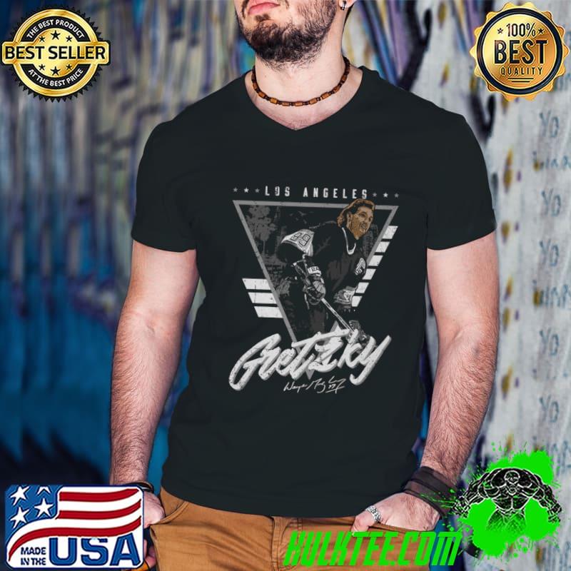Wayne Gretzky Los Angeles Triangle Retro Canadian former professional ice hockey player T-Shirt