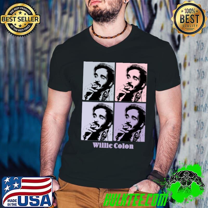 Willie Colon Smoke Pop Art American Salsa musician and social activist T-Shirt Willie Colon Smoke Pop Art American Salsa musician and social activist T-Shirt