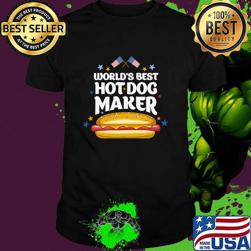 World's Best Hotdog Maker USa Flag T-Shirt Unisex World's Best Hotdog Maker USa Flag T-Shirt Unisex