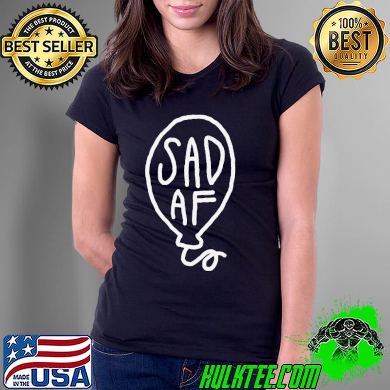 Zachary Piona wearing sad af shirt