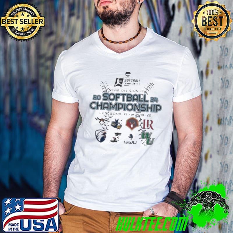 2024 NCAA Division II Softball Championship Shirt Guys V Neck 2024 NCAA Division II Softball Championship Shirt Guys V Neck