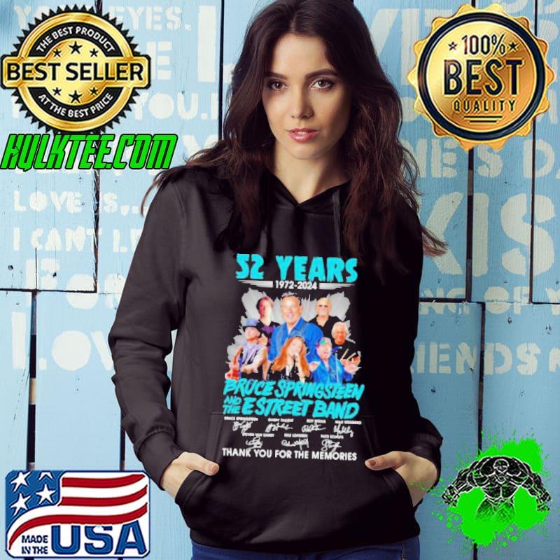 52 Years 1972-2024 Bruce Springsteen And The E Street Band Thank You For The Memories Shirt Hoodie 52 Years 1972-2024 Bruce Springsteen And The E Street Band Thank You For The Memories Shirt Hoodie