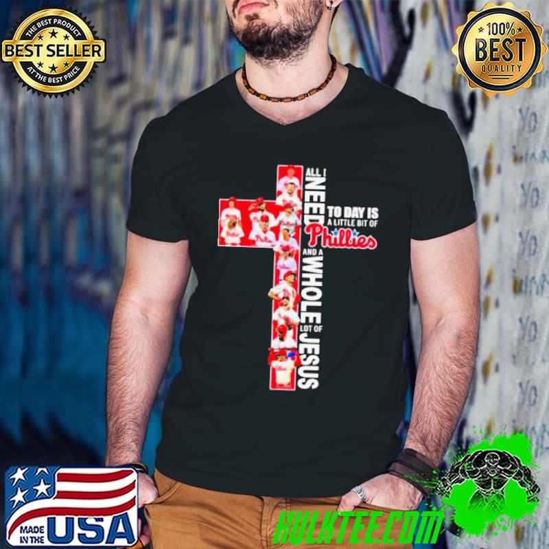 All I Need Today Is A Little Bit Of Philadelphia Phillies 2024 And A Whole Lot Of Jesus Shirt Guys V Neck All I Need Today Is A Little Bit Of Philadelphia Phillies 2024 And A Whole Lot Of Jesus Shirt Guys V Neck
