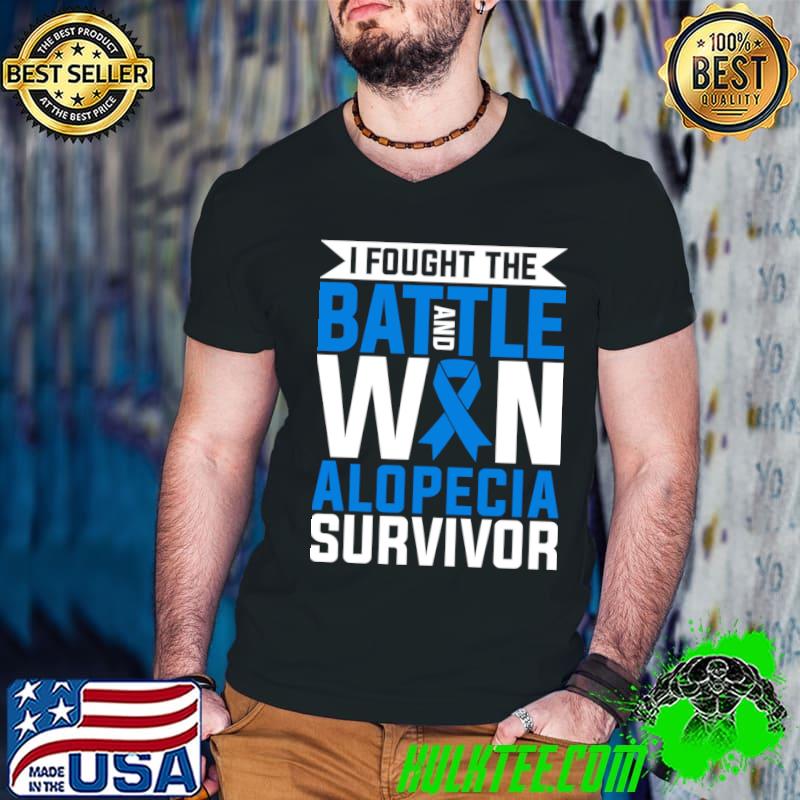 Alopecia Awareness Alopecia Survivor I Won T-Shirt Guys V Neck Alopecia Awareness Alopecia Survivor I Won T-Shirt Guys V Neck