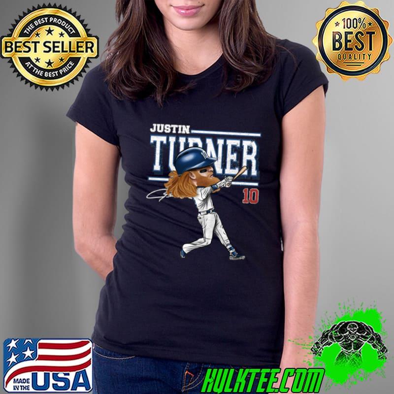 American professional baseball infielder justin turner cartoon T-Shirt