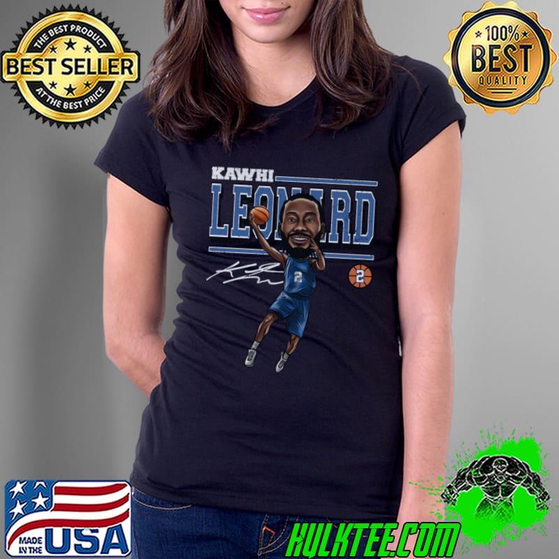 American professional basketball player kawhi leonard cartoon T-Shirt