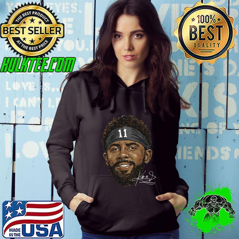 American professional basketball player kyrie irving smile signature T-Shirt Hoodie American professional basketball player kyrie irving smile signature T-Shirt Hoodie