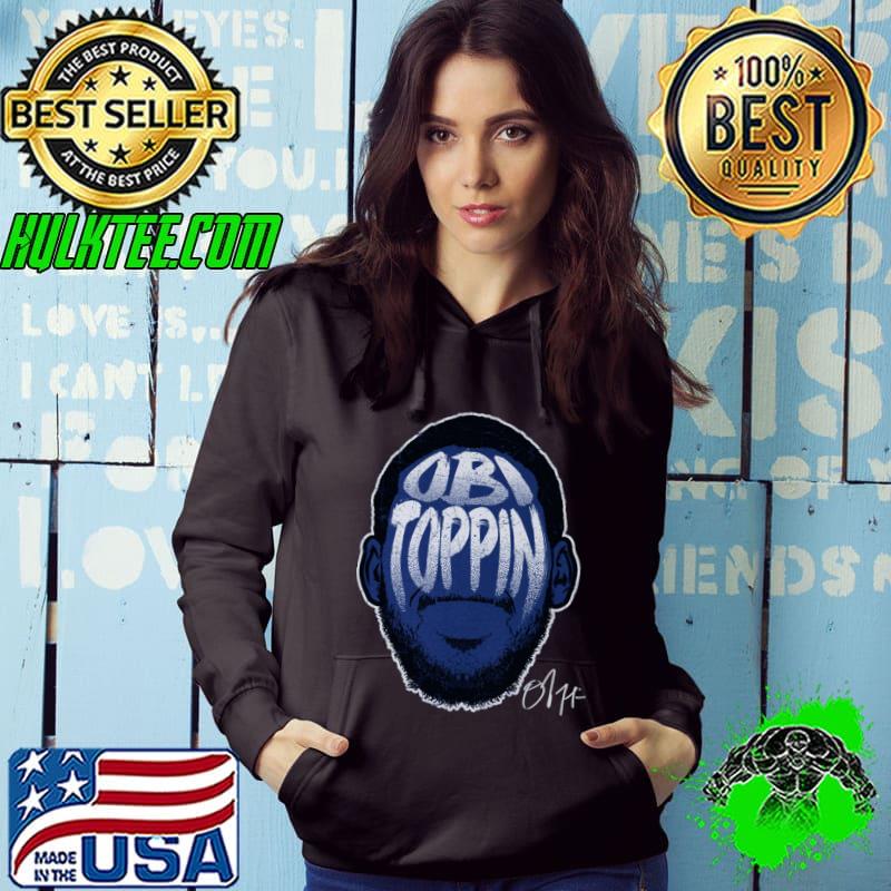 American professional basketball player obi toppin player silhouette T-Shirt