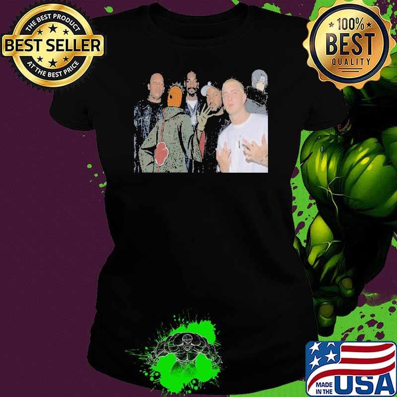 Anime References In Rap Songs Part 3 Uchiha Obito x Eminem x Ice Cube x Snoop Dogg x Dr Dre Shirt