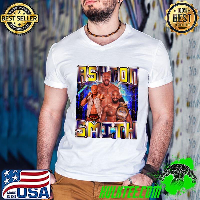 ASHTON SMITH Jamaican-English professional wrestler T-Shirt Guys V Neck ASHTON SMITH Jamaican-English professional wrestler T-Shirt Guys V Neck