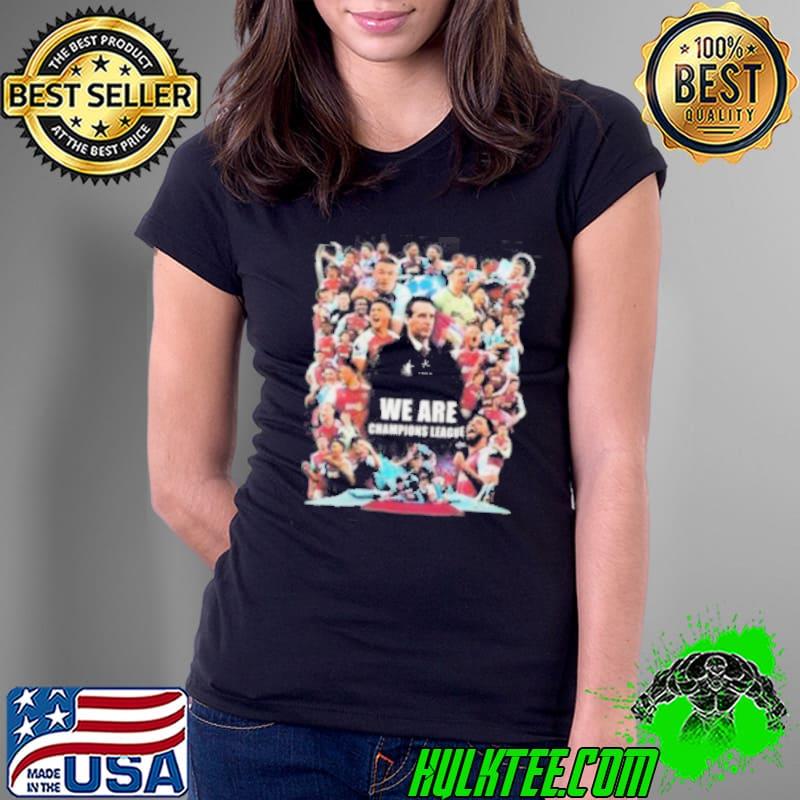 Aston Villa F.C. We Are Champions League T Shirt Ladies Tee Aston Villa F.C. We Are Champions League T Shirt Ladies Tee