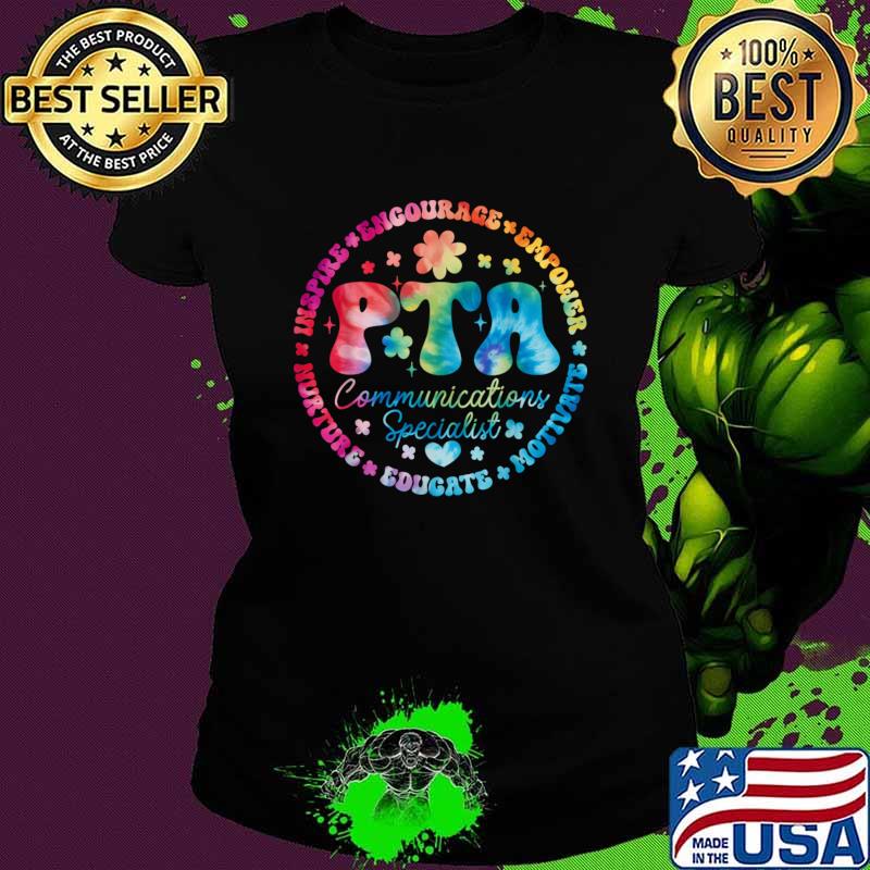Awesome pTA Communications Specialist Team Supporter PTA Squad Watercolor T-Shirt