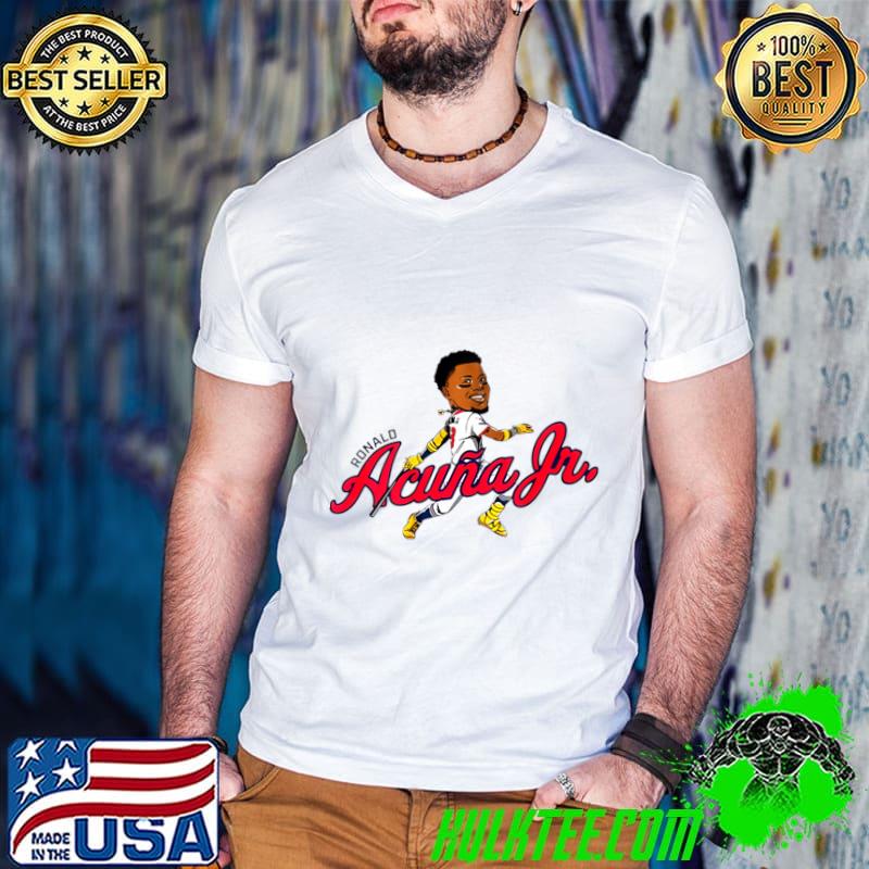 Awesome venezuelan professional baseball outfielder ronald acuña jr cartoon T-Shirt