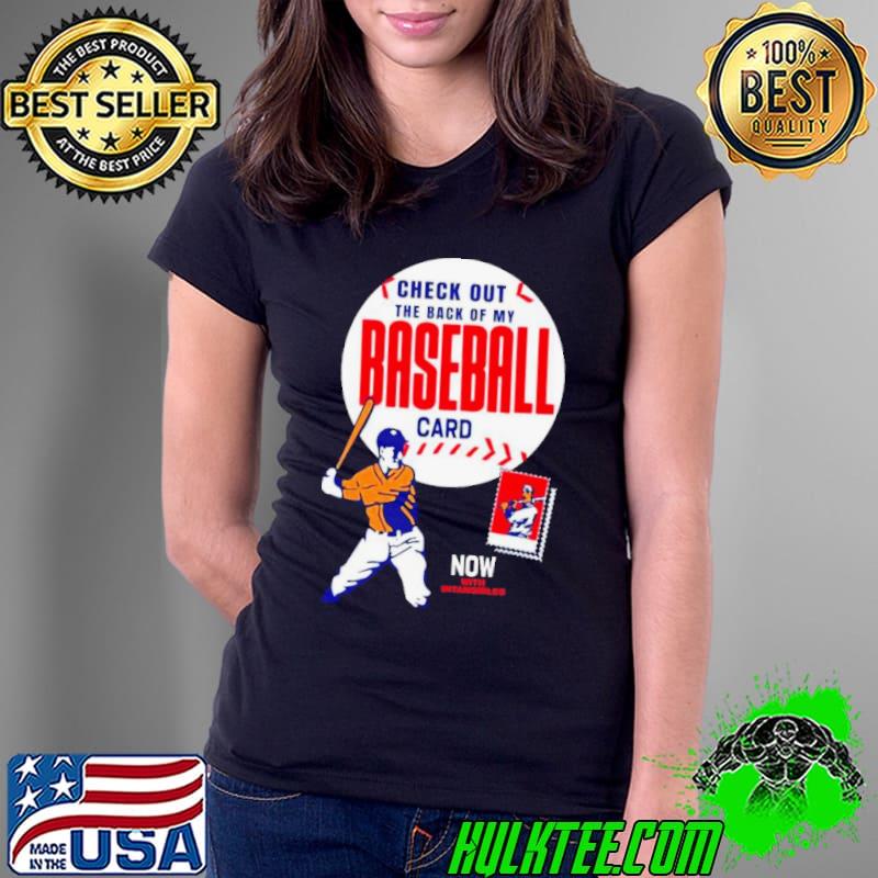 Back Of The Baseball Card Houston Astros Shirt