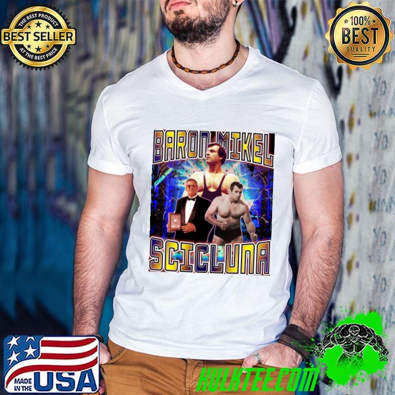 BARON MIKEL SCICLUNA Maltese professional wrestler who gained T-Shirt Guys V Neck BARON MIKEL SCICLUNA Maltese professional wrestler who gained T-Shirt Guys V Neck