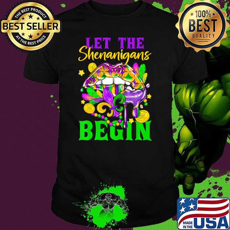 Best mardi Gras Lips Let The Shenanigans Begin T-Shirt Unisex Best mardi Gras Lips Let The Shenanigans Begin T-Shirt Unisex