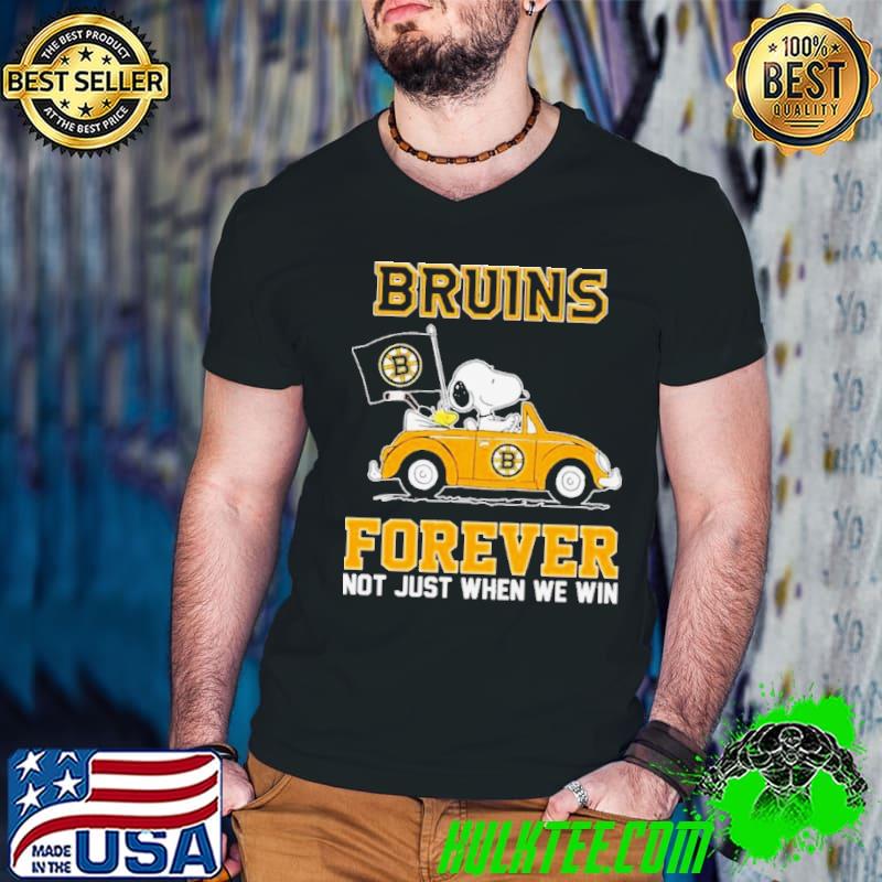 Boston Bruins X Peanuts Snoopy And Woodstock Drive Car Forever Not Just When We Win Shirt Guys V Neck Boston Bruins X Peanuts Snoopy And Woodstock Drive Car Forever Not Just When We Win Shirt Guys V Neck
