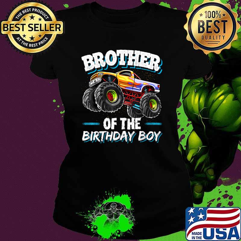 Brother Of The Birthday Boy Monster Truck Birthday T-Shirt