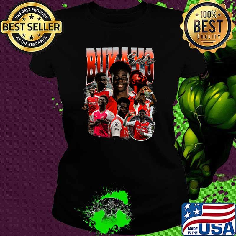 Bukayo Saka English professional footballer Retro Bootleg T-Shirt