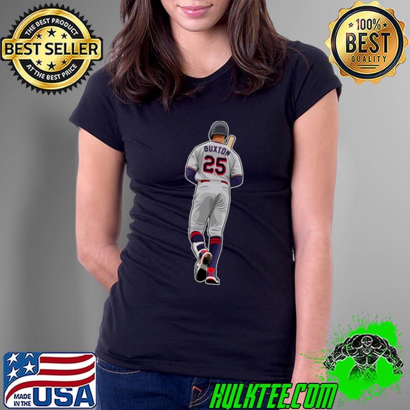 Byron Buxton #25 Get Ready American professional baseball center fielder T-Shirt Ladies Tee Byron Buxton #25 Get Ready American professional baseball center fielder T-Shirt Ladies Tee