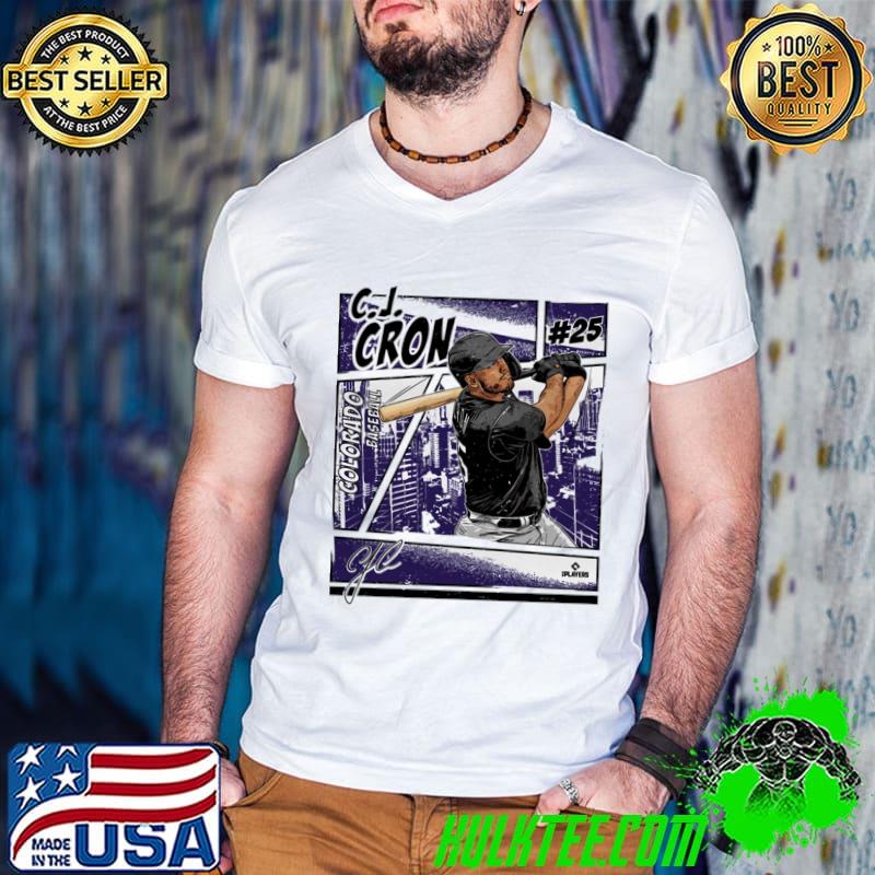 C.J. Cron Colorado Comic American professional baseball first baseman T-Shirt
