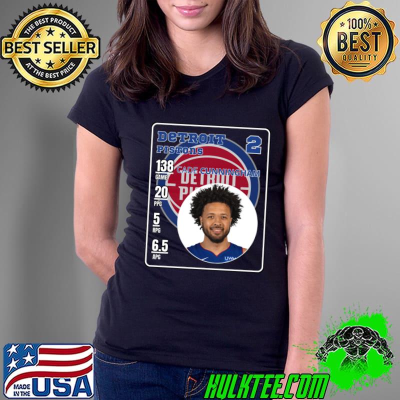 Cade Cunningham American professional basketball player for Detroit Pistons T-Shirt Ladies Tee Cade Cunningham American professional basketball player for Detroit Pistons T-Shirt Ladies Tee