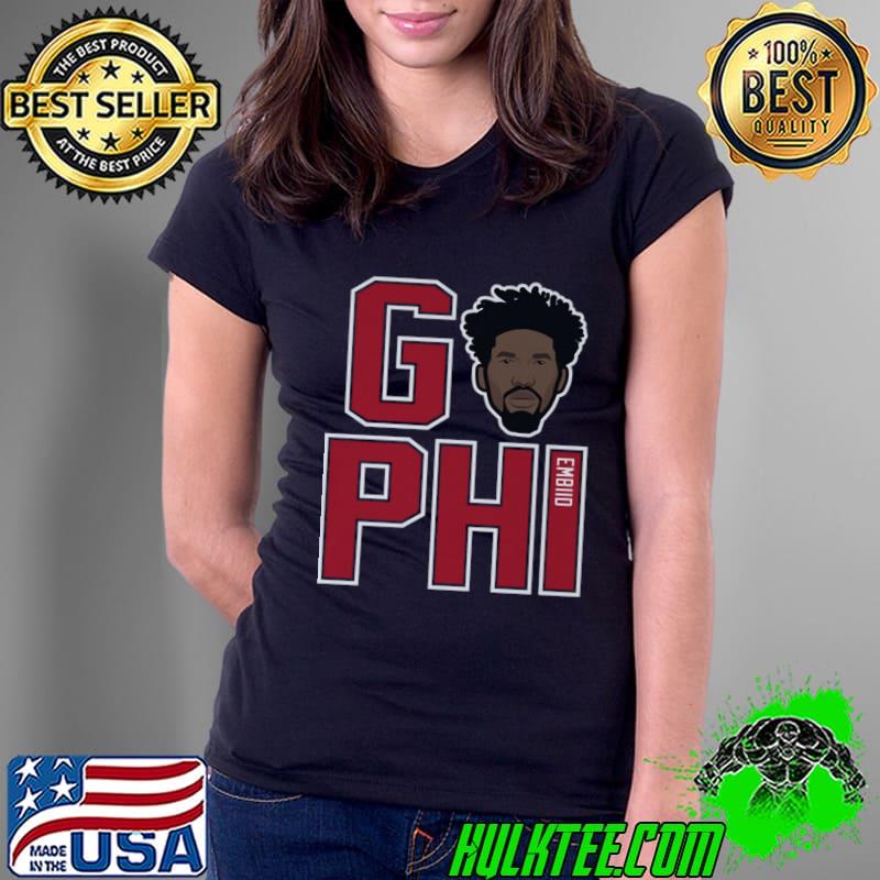 Cameroonian-American professional basketball player joel embiid go phi T-Shirt