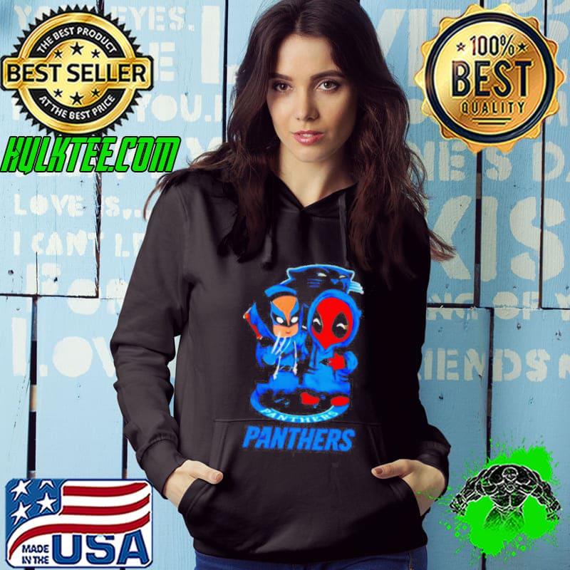 Carolina Panthers Marvel Wolverine and Deadpool true friends shirt