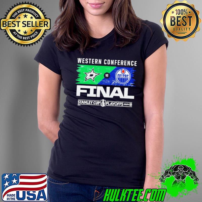 Championship Dallas Stars vs. Edmonton Oilers 2024 Western Conference Finals Shirt Ladies Tee Championship Dallas Stars vs. Edmonton Oilers 2024 Western Conference Finals Shirt Ladies Tee