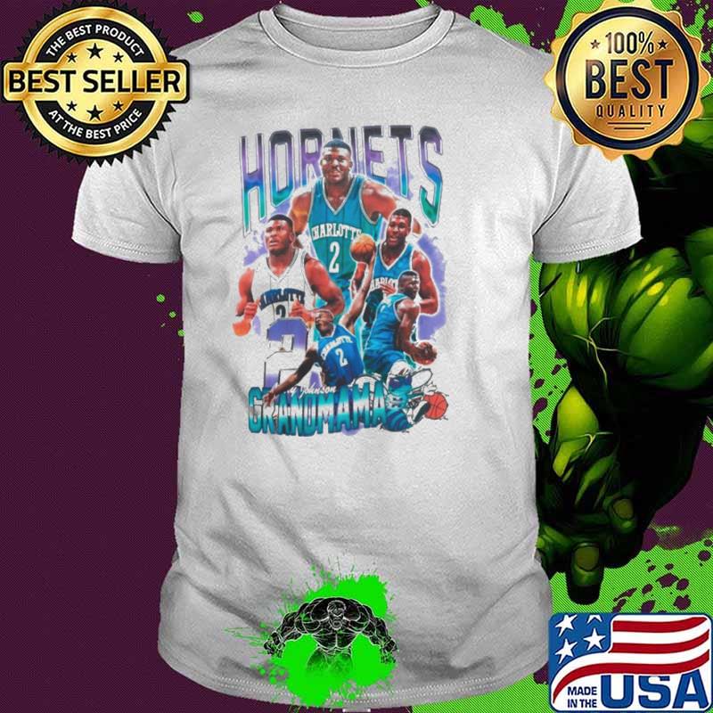 Charlotte Hornets Larry Johnson grandmama shirt