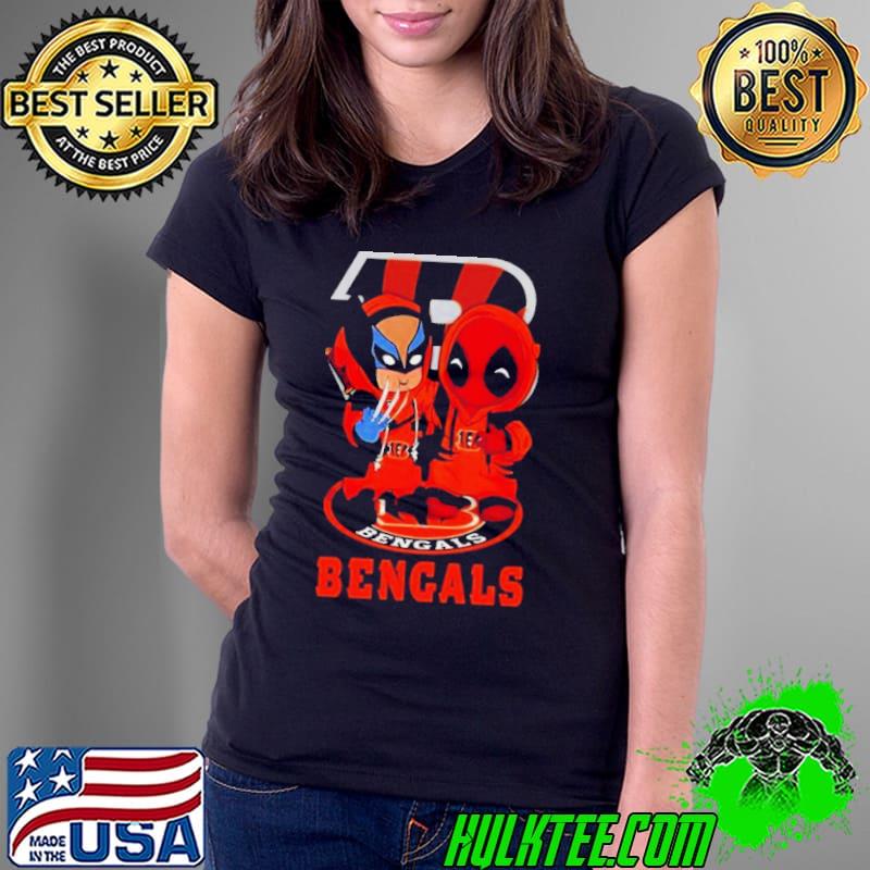 Cincinnati Bengals Marvel Wolverine Deadpool True Friends Shirt