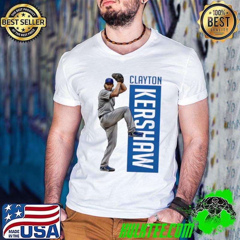 Clayton Kershaw Los Angeles D Outline American professional baseball pitcher T-Shirt