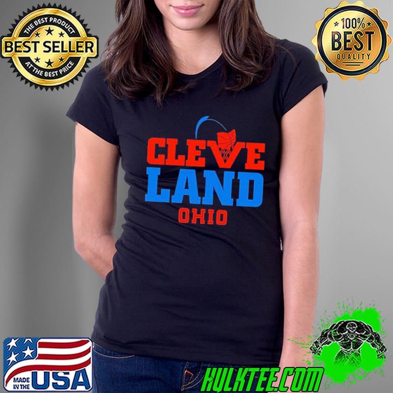 Cleveland Basketball Net Ohio Shirt Ladies Tee Cleveland Basketball Net Ohio Shirt Ladies Tee