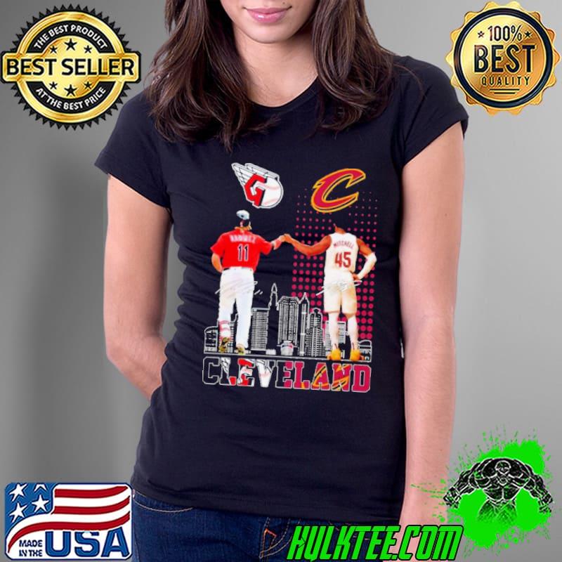 Cleveland Sports Teams Jose Ramirez And Donovan Mitchell Signatures Shirt