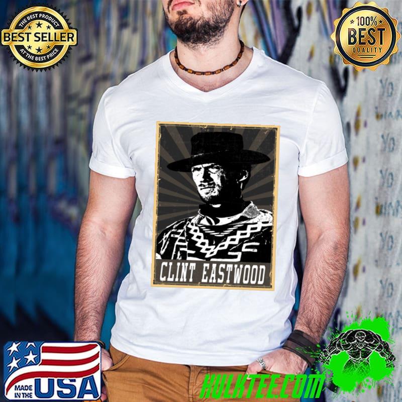 Clint Eastwood American actor and film director TV Series T-Shirt Guys V Neck Clint Eastwood American actor and film director TV Series T-Shirt Guys V Neck