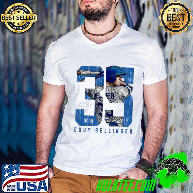 Cody Bellinger Los Angeles D Sketch American professional baseball outfielder and first baseman T-Shirt Cody Bellinger Los Angeles D Sketch American professional baseball outfielder and first baseman T-Shirt