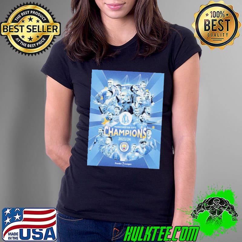 Congrats Manchester City Champions Premier League 2023-2024 Man City Champions Shirt Ladies Tee Congrats Manchester City Champions Premier League 2023-2024 Man City Champions Shirt Ladies Tee