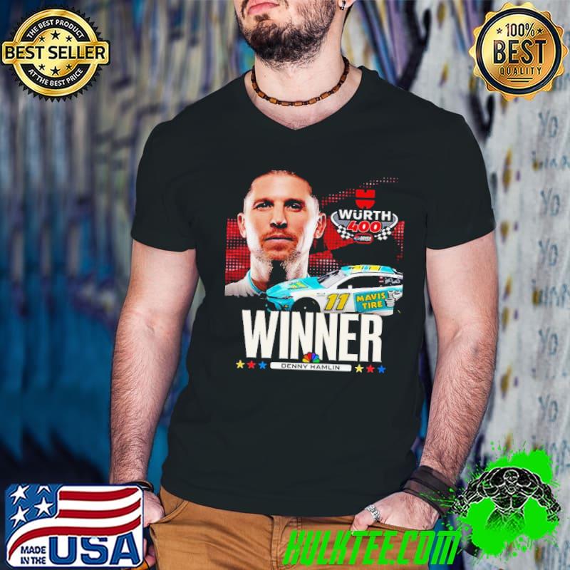 Congratulation Denny Hamlin To WIN At Dover NASCAR 2024 s Guys V Neck Congratulation Denny Hamlin To WIN At Dover NASCAR 2024 s Guys V Neck