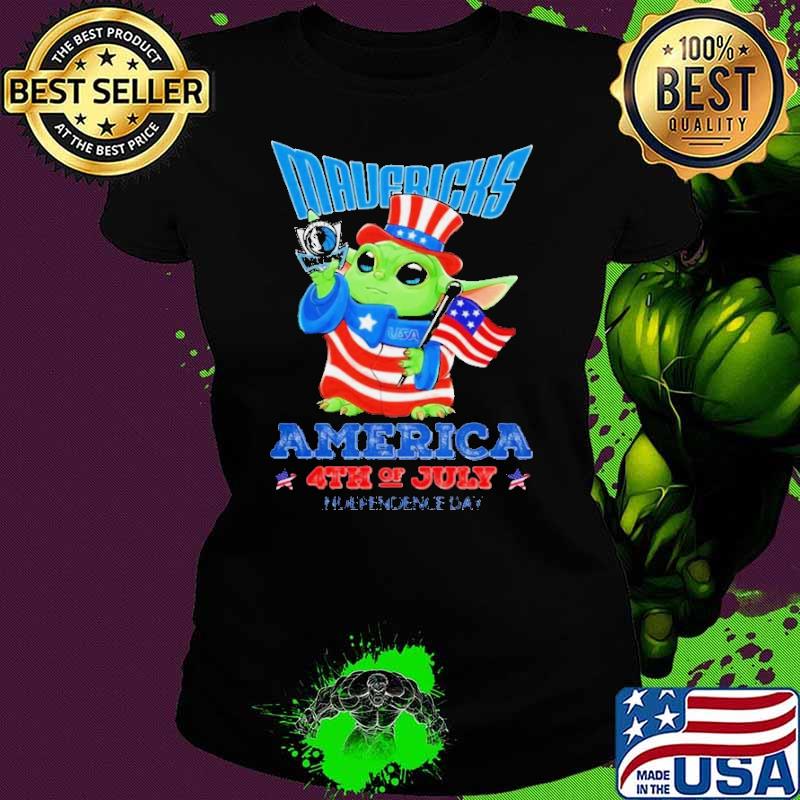 Dallas Mavericks Star Wars Baby Yoda America Independence Day 2024 shirt Dallas Mavericks Star Wars Baby Yoda America Independence Day 2024 shirt