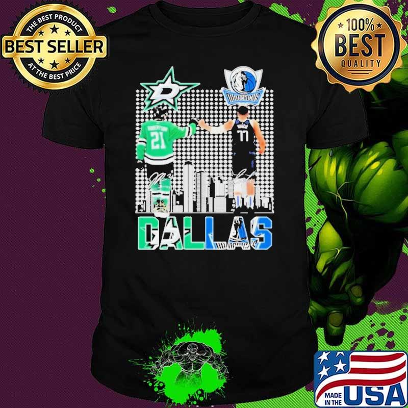 Dallas Stars Jason Robertson Dallas Mavericks The Legend Signatures Shirt Unisex Dallas Stars Jason Robertson Dallas Mavericks The Legend Signatures Shirt Unisex