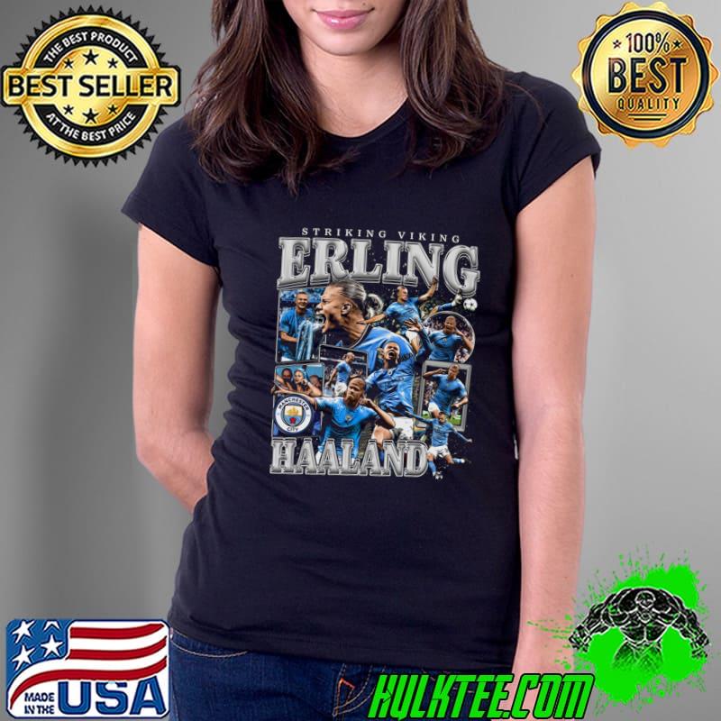 Erling Haaland Striking Viking Norwegian professional footballer T-Shirt