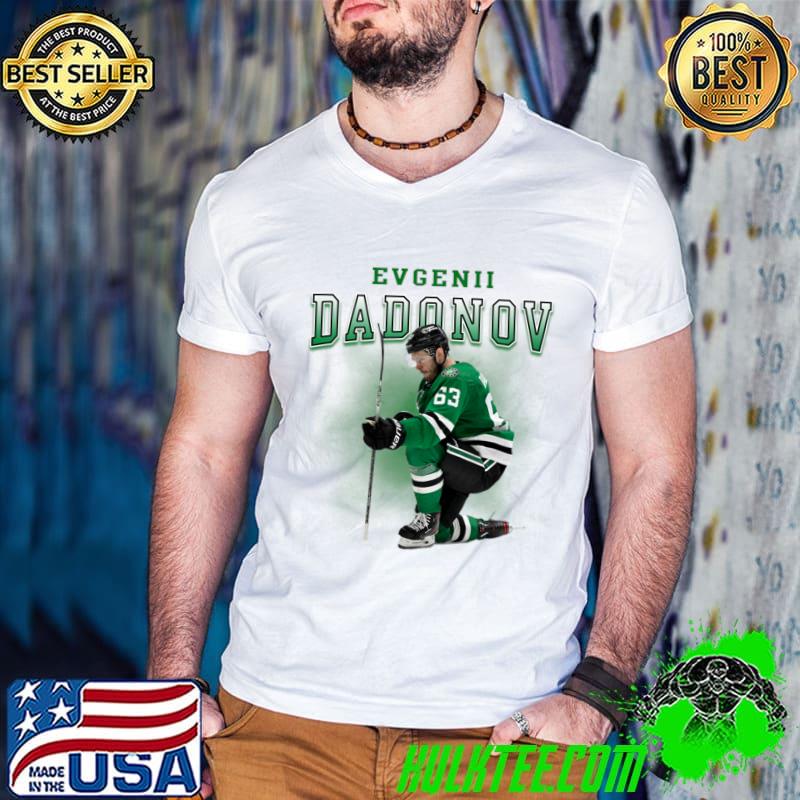 Evgenii Dadonov Russian professional ice hockey player for Dallas Stars T-Shirt Guys V Neck Evgenii Dadonov Russian professional ice hockey player for Dallas Stars T-Shirt Guys V Neck