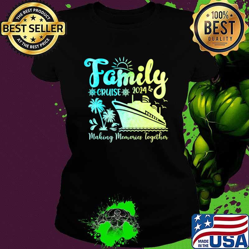 Family Cruise 2024 Making Memories Together Palms Tree T-Shirt