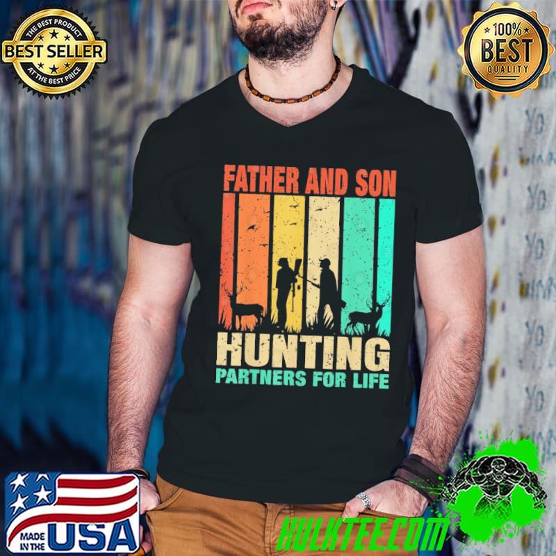 Father And Son Hunting Partners For Life Retro T-Shirt