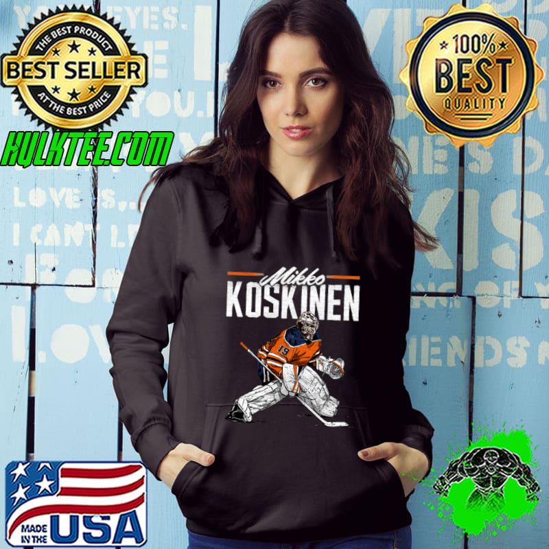 Finnish professional ice hockey goaltender mikko koskinen retro T-Shirt Finnish professional ice hockey goaltender mikko koskinen retro T-Shirt